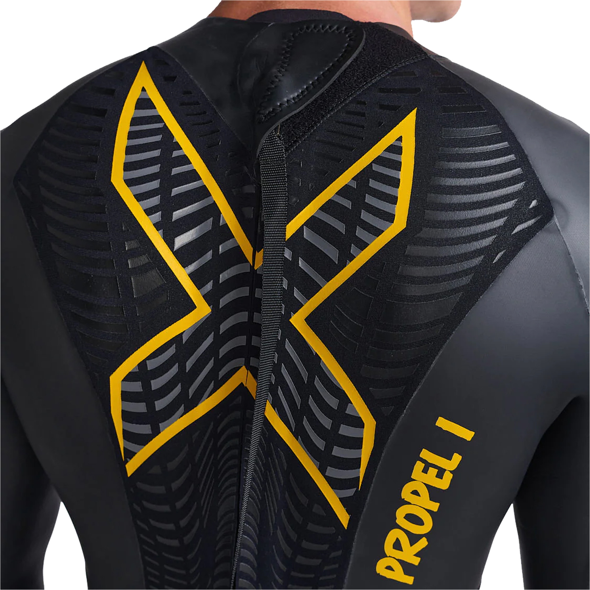 2025 2XU Mens P:1 Propel Swim Wetsuit MW4991c - Black / Ambition